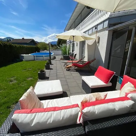 Modernes Alpenapartment mit Sauna Wintergarten und Pool Salzburg Exterior foto